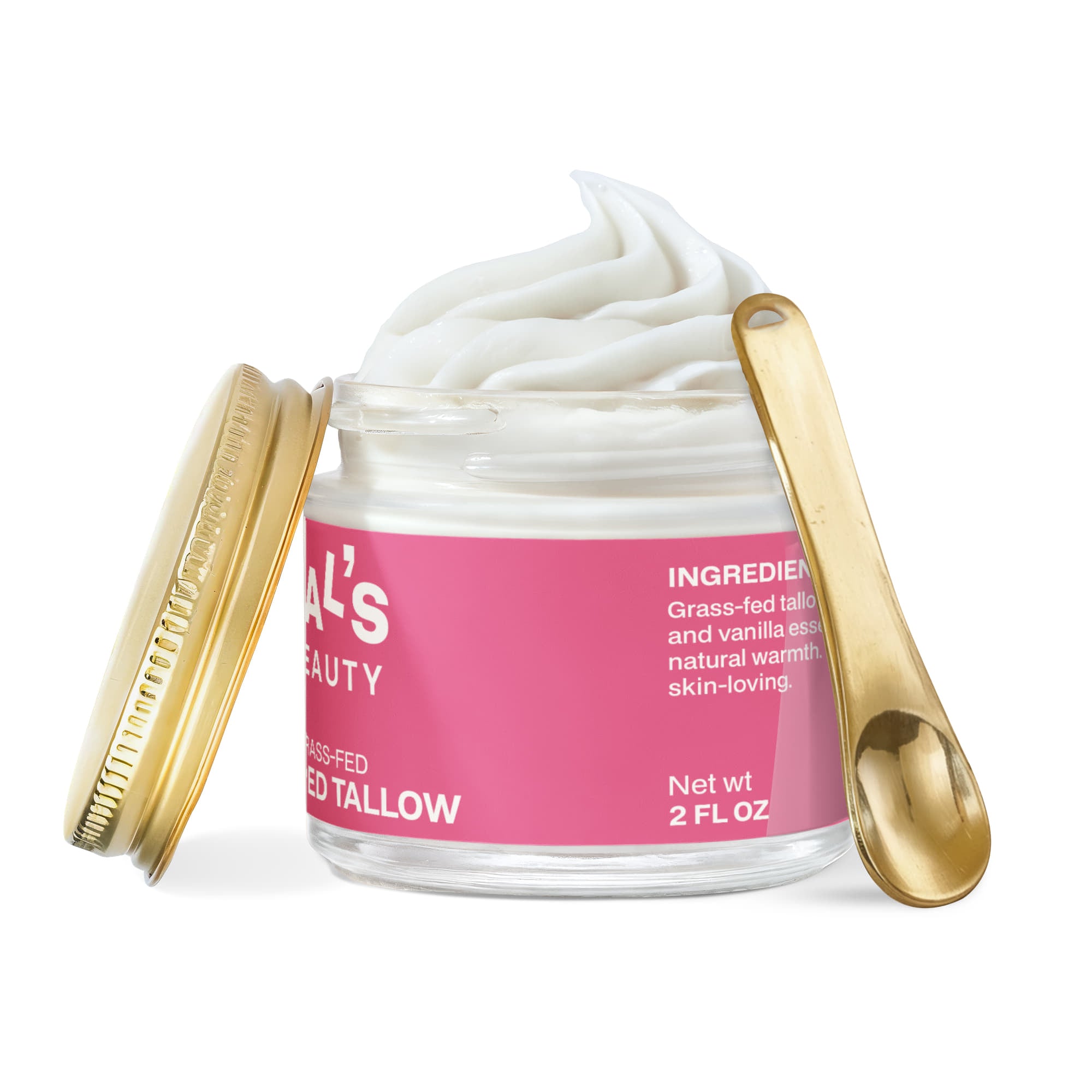 Whipped Grass-Fed Tallow Balm with Vanilla Bean